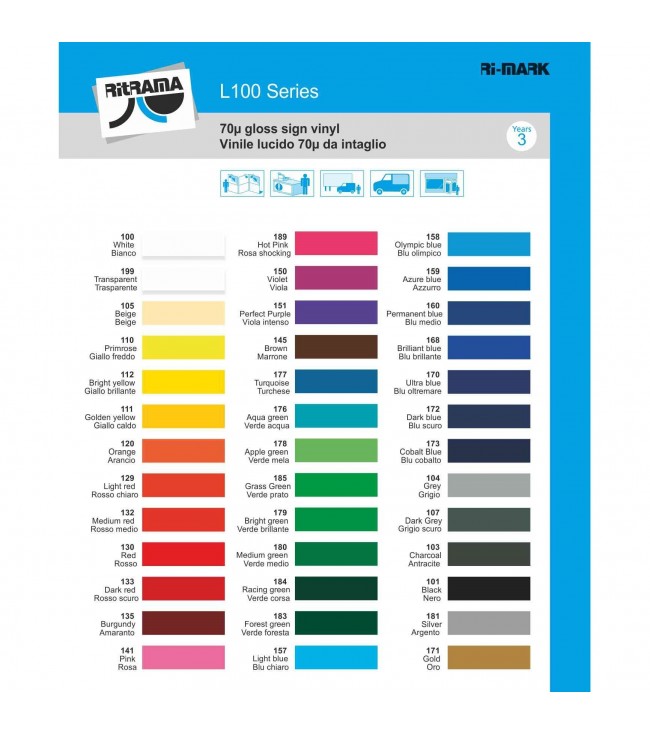 Ritrama L100 vit 63 cm x 50 m